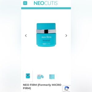 NWT....NEO-FIRM NECK TIGHTENING CREAM (formally Micro Firm) 1.69 ounces